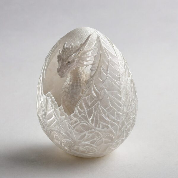 Mystery dragon egg 3D printed toy with removable baby dragon inside