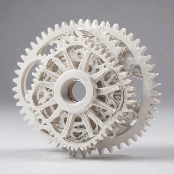 3D printed mechanical gear fractal spin fidget toy adult desk decor