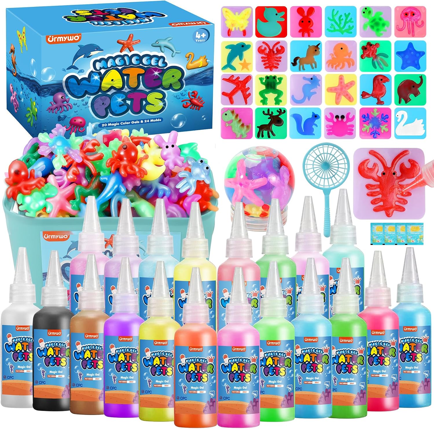 Magic Water Elf Toy Kit - Animals (20 Gels) - URMYWO