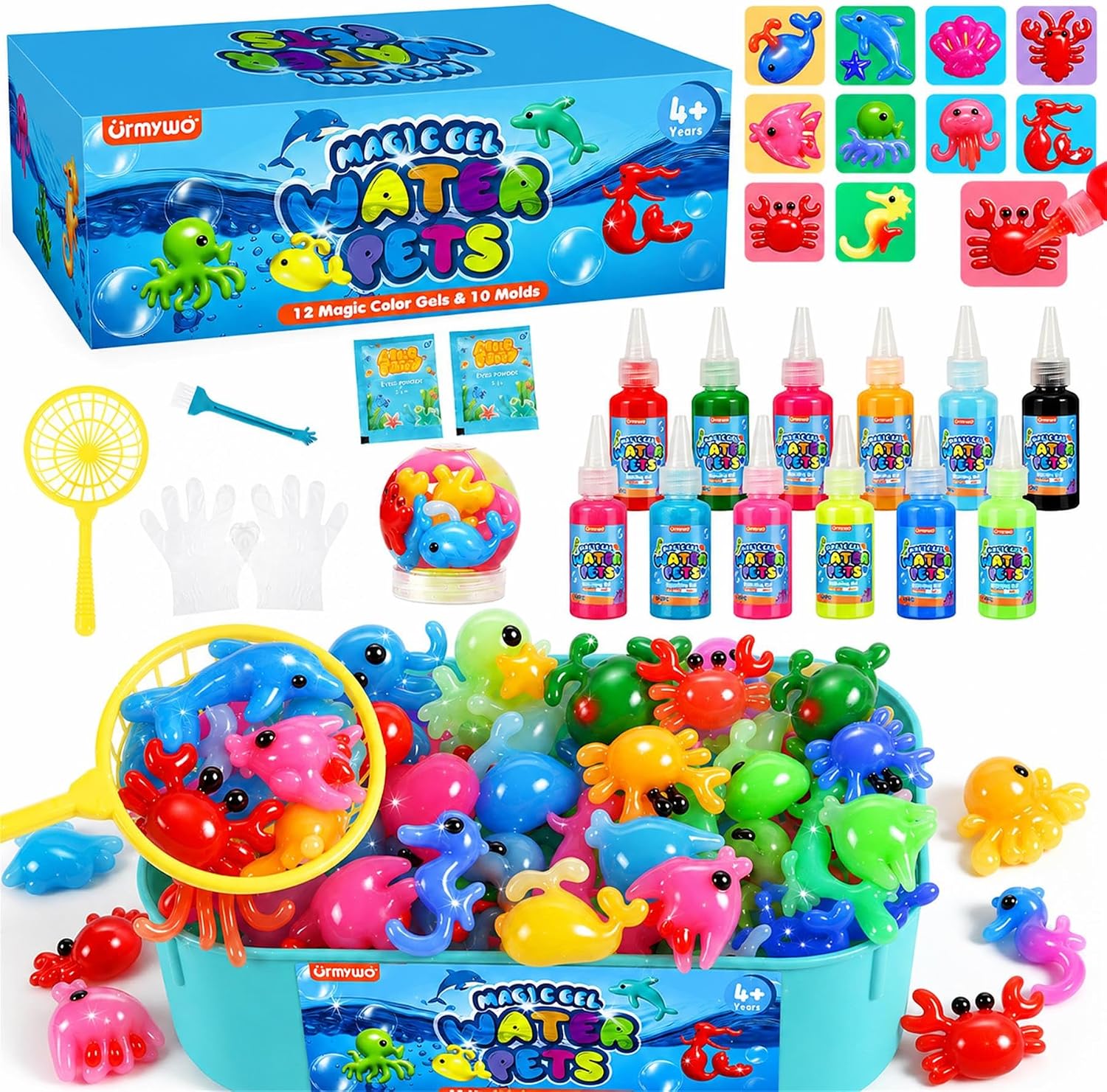 Magic Water Elf Toy Kit - Sea Animals (12 Gels) - URMYWO