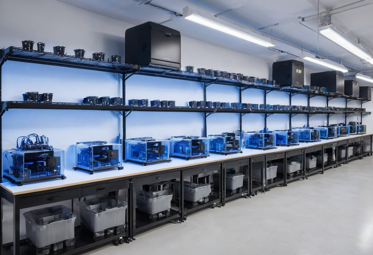 3D printing toy production farm at URMYWO factory in China