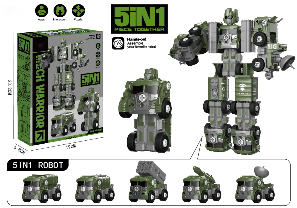 5 IN 1 Engineering Assembly Vehicle - URMYWO