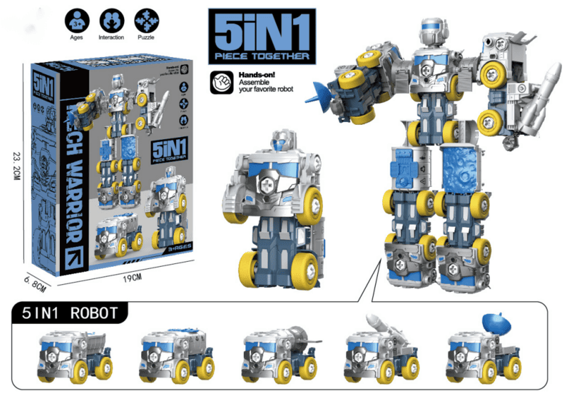 5 IN 1 Engineering Assembly Vehicle - URMYWO