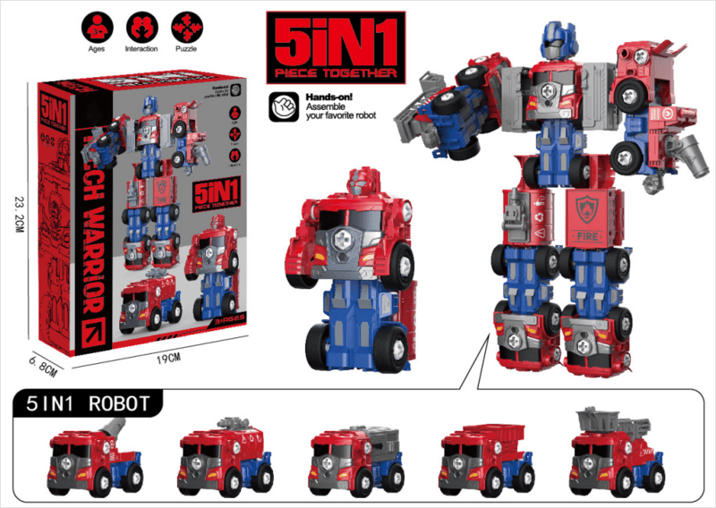 5 IN 1 Engineering Assembly Vehicle - URMYWO