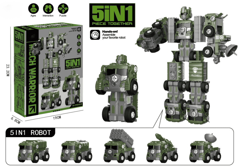 5 IN 1 Engineering Assembly Vehicle - URMYWO